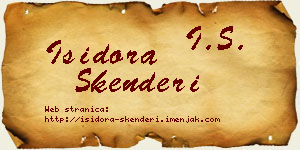 Isidora Skenderi vizit kartica